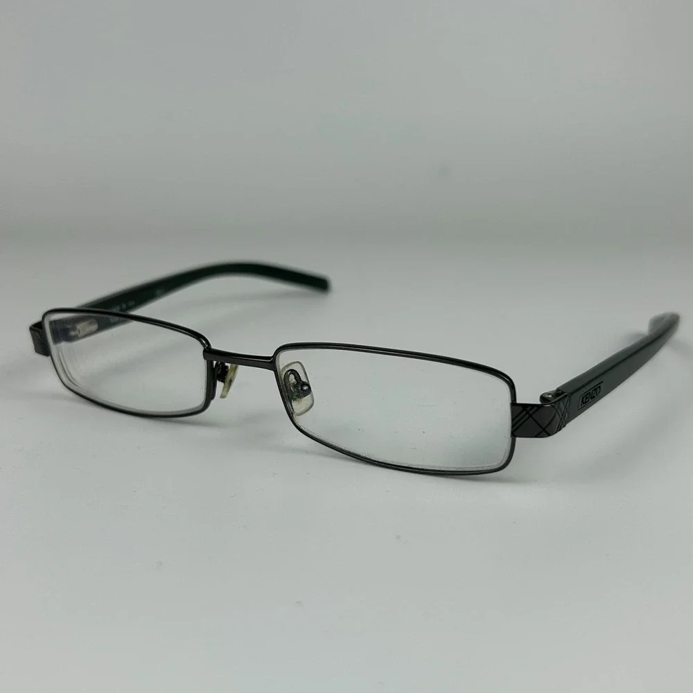 Kenzo KZ 4075 Womens‎ Eyeglasses Frame Rectangular Dark Green Metal 51-17-140mm
